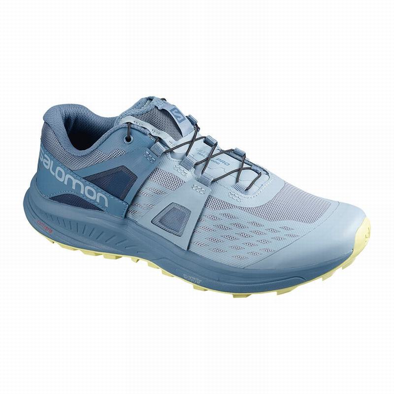 Salomon Israel ULTRA W /PRO - Womens Trail Running Shoes - Grey Blue (VWUA-90485)